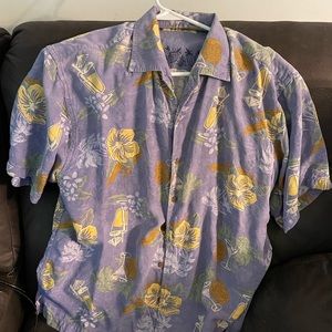 Tommy Bahama Men’s Shirt XL blue Hawaiian